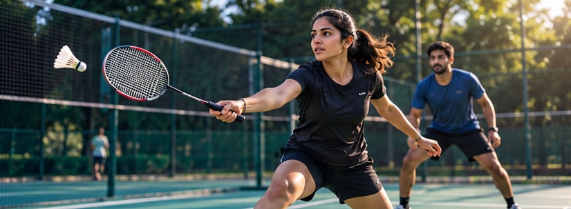 Badminton players